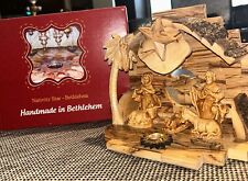 Handmade Olive Wood Nativity Set Made From Natural Olive Wood From The Holyland picture