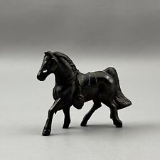 Vintage Die Cast Metal Miniature 2” Horse With Saddle Figurine Japan picture