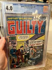 Justice Traps The Guilty 68 CGC 4.0 1954 GOLD AGE  picture