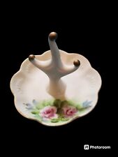 Vintage Limoges Floral Porcelain Ring Holder Vanity Dish Beautiful  Perfect Cond picture