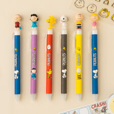 1pcs Peanuts Snoopy Charlie Brown Friends Decor Topper Ball Point Pen 0.5 Black  picture