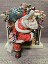 Santa Coming Thru The Fireplace By H.T.Ardinger & Son  picture