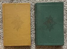 2 Vintage Pocket New Ritual Books Order Eastern Star 1929 1956 HB Green Yellow picture