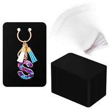 320 Pcs Keychain Display Cards Self Sealing Bags 2.3 X 3.5 Inch Jewelry Cards fo picture