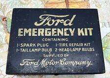 1930'S FORD MOTOR COMPANY SUPPLIED EMERGENCY KIT WITH CONTENTS MODEL T #1 picture