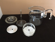 **Vintage MCM PYREX FLAMEWARE 7759 9-CUP GLASS COFFEE PERCOLATOR COMPLETE USA picture