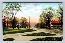 Claremont NH-New Hampshire, Broad Street, Antique, Vintage c1908 Postcard picture