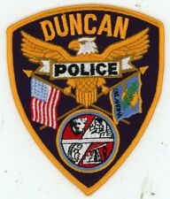 OKLAHOMA OK DUNCAN POLICE NICE SHOULDER PATCH SHERIFF picture