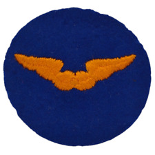 WW2 US Army Air Forces USAAF Flight Instructor Patch Original Wool Felt Wings #2 picture