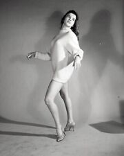 Ann-Margret shows off her legs wearing short sweater dress 1960's 8x10 photo picture