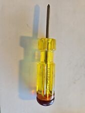 Vintage Fuller 312 Phillips Clear Yellow Screw Driver picture