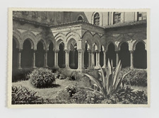 RPPC Monreale Interior of the Cloister Palermo Italy Real Photo Postcard picture
