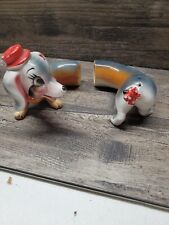 Vintage Artmark ceramic Dachshund Hi Friend salt and pepper shaker. Weiner Dog  picture