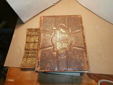 vintage  Bible 1800s  old and  new testament 1877, A.J. Holman & co, Phila. PA picture