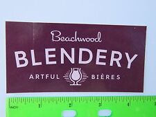 Beer Brewery STICKER ~ BEACHWOOD Blendery Artful Bieres ~ Long Beach, CALIFORNIA picture