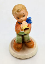Vintage Nippon Yoko Boeki Ceramic Boy With Horn 3 Inch Figurine picture