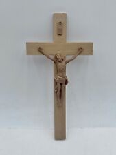 Vtg Jesus Christ Crucifix Holy Ghost Missions Washington DC Plastic Cross INRI 8 picture