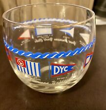 Yacht Club Cocktail Glasses Vintage Two American Yacht Clubs Yachting RARE picture