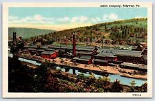 Postcard PA Ridgway Elk County Elliott Company Manufacturing Plant AS10 picture