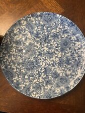 The Toscany Collection Fuji Japan 12.5 inch Round Blue and White Platter picture