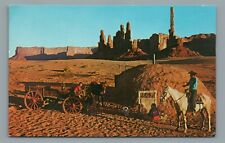 Navajo Family In Monument Valley, Antique, AZ-Arizona, Vintage Postcard picture