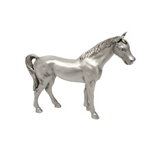 Pewter Horse Figure Equestrian Riding Derby Blackinton picture