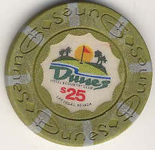 Dunes Casino Las Vegas Nevada $25 Chip circulated 1989 picture