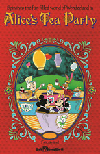 Alice's Tea Party Poster Print 11x17 Disney Fantasyland Disneyworld picture