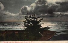 Postcard OR Newport Oregon Wreck near Lighthouse Posted 1918 Vintage PC J6845 picture