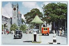 c1950's Trafalgar Square Bridgetown Barbados B.W.I. Vintage Posted Postcard picture