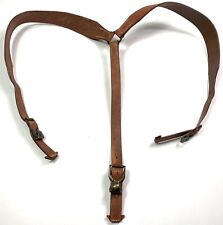 WWI GERMAN IMPERIAL ARMY M1907 LEATHER EQUIPMENT Y-STRAPS-ROUGHSIDE picture