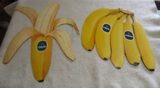 VINTAGE CHIQUITA BANANAS STORE SIGN HEAVY PAPER CARDBOARD picture