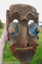 XLG Antique Spirit Dance Mask from Mexico--Stunning & Ready to Hang picture