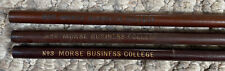 Vintage 1800s 1900s Morse Business College No 2 No 3 Pencils Hartford CT Rare picture