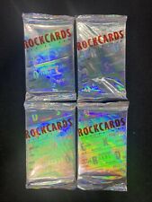 x4 1991 Series One Brockum RockCards Trading Cards SEALED Vintage 4 pack lot picture