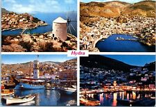 Hydra: View of the Island, Multiview Postcard picture
