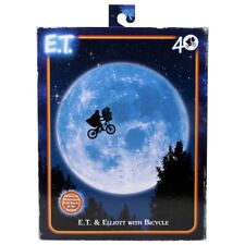 NECA E.T. 40th Anniversary Elliott And E.T. On Bicycle 7 Inch Scale Action Figur picture