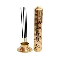 Incense Holder Agarbatti Stand With Ash Catcher Brass Incense Holder picture