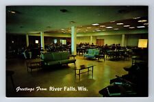 River Falls WI-Wisconsin, WI State University Student Center Vintage Postcard picture