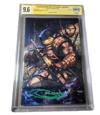 TMNT LAST RONIN LOST YEARS # 1 CBCS 9.6 SAJAD SHAH VIRGIN SIGNED GREEN picture