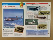 LOCKHEED 18 Lodestar Airliner specs photos 1997 info sheet picture