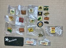 Lot of Vintage Hardee’s Hardees Employee Training & Promotional Pins Pinbacks picture