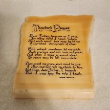Spiritual TEACHERS PRAYER AUTHOR UNKNOWN Marble Stone Plaque Decor Paperweight  picture
