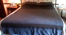 Vintage Hudson Bay Wool Blanket, gray and dark gray picture