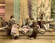 1880s JAPANESE MERCHANTS & THEIR WARES Photo  (135-U) picture