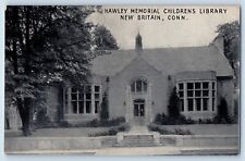New Britain Connecticut Postcard Hawley Memorial Children Library Building 1910 picture