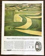 1955 Timken Tapered Roller Tractor Bearings Print Ad Keeping America on the Go picture