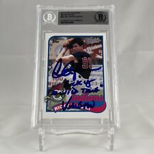 Charlie Sheen Signed 2014 Topps Archives #MLC-RC Beckett BAS Ricky Vaughn picture