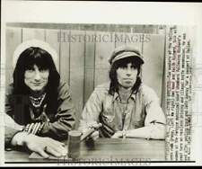 1975 Press Photo Ron Wood and Keith Richards after court visit in Fordyce, AR picture