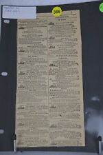 Steamboat Ad's Paper Clipping Circa 1870's  (1RF9507) picture